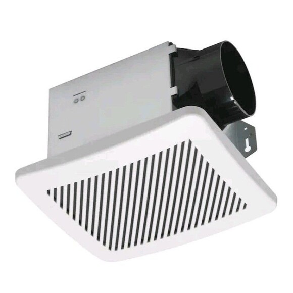 Utilitech Ventilation Fan 1.5-Sone 100-CFM White Bathroom Fan HUMIDITY SENSOR - Picture 1 of 9